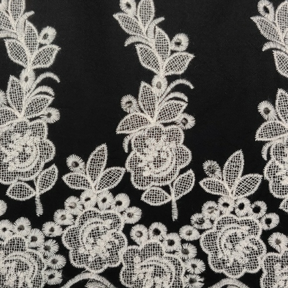 Bobeau black dolman embroidered top d41 - Picture 8 of 8